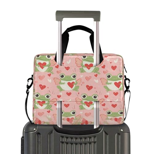Bolso para laptop con patrón de corazones y alas miniatura 4