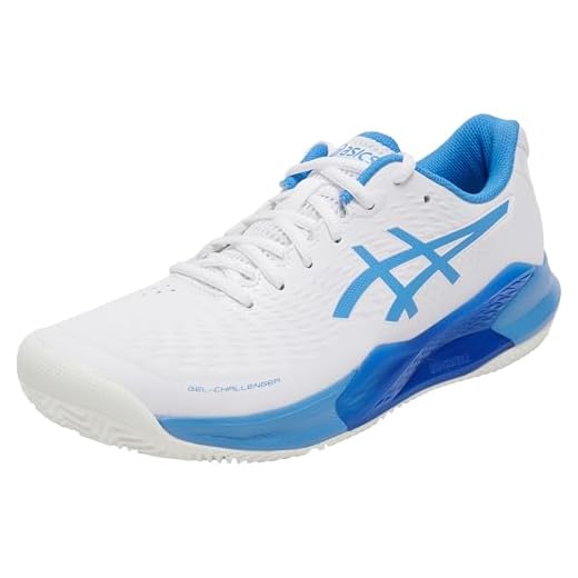 ASICS Femme Gel-Challenger 14 Clay Sneaker, CÔTE Blanche/Bleue, 37 EU