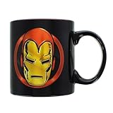 Iron Man Marvel 20oz Black Coffee Mug