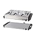 Progress Electric Buffet Server - 3 Pan Hot Plate, Food Warmer Tray, 3 x 2.5L Removable Sections, Adjustable Temperature, 300W Portable Chafing Dish, Bain Marie, Catering Buffet Serving Tray