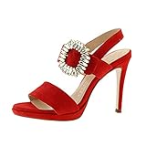  Zapatos Mujer Sandalias Pedro Miralles 13804 Rojo 37