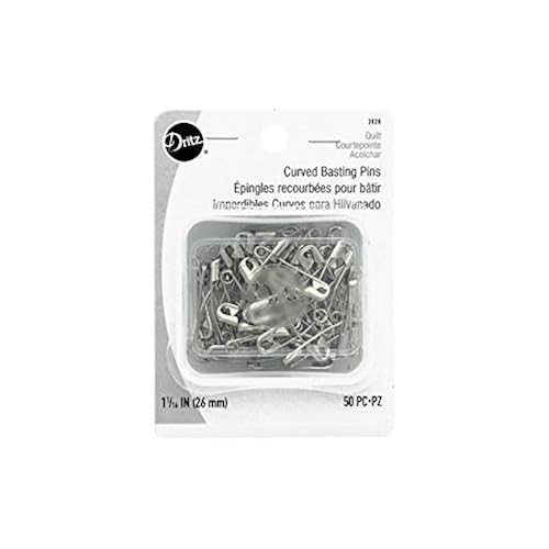 Dritz 3028 Curved Basting Safety Pins, Size 1