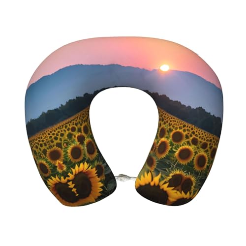 Almohada de espuma viscoelástica para viaje ajustable miniatura 1