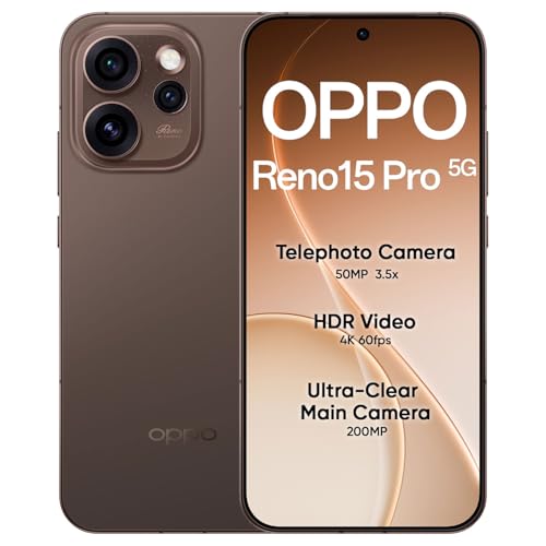 Image of OPPO Reno15 Pro 5G Smartphone 12+256GB, Cocoa Brown