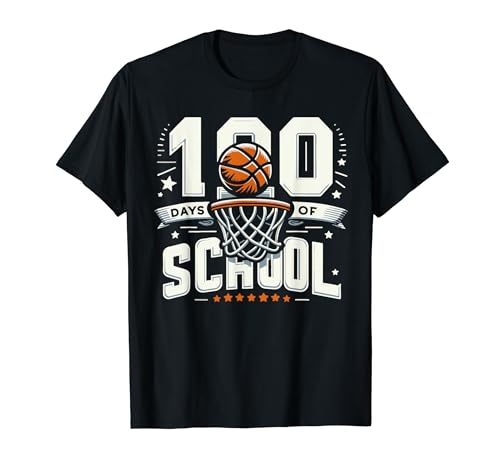 Maglietta da basket con scritta "100 Days of School" (lingua italiana non garantita) Maglietta