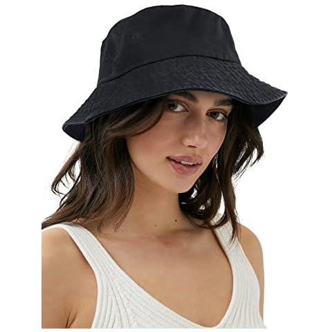 Canvas Bucket Hat for Women and Men with Sun Protection Cover