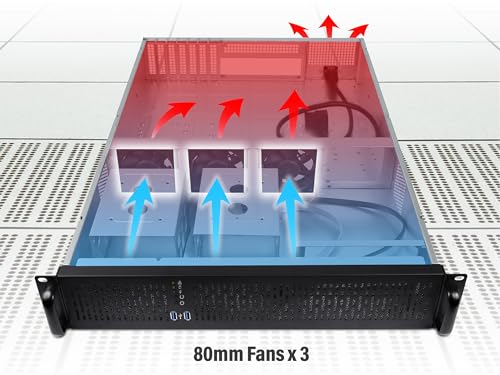Image of Rosewill 2U Server Chassis Rackmount Case | 4 x 3.5 Bays | 2 x 2.5 Devices | E-ATX Compatible | 3 x 80mm PWM Fans | 2 x USB 3.0 | RSV-Z2900U