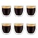 Imagen de Creano Juego de 6 vasos de espresso de doble pared
