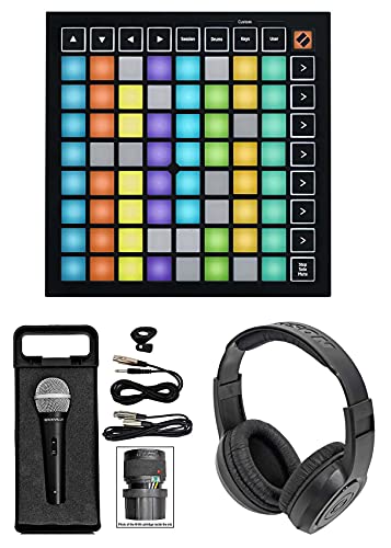 Novation Launchpad Mini MK3 MKIII MIDI USB Pad Controller+Mic+Headphones