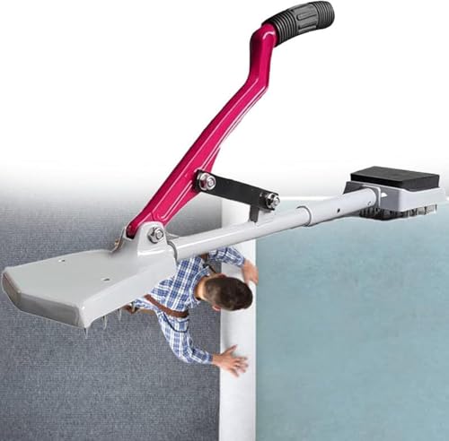 Professional Knee-Free Carpet Stretcher: Time-Saving, 8-Speed Tension, Triple Pile Grip, Durable Steel/Aluminum, Anti-Slip Handle