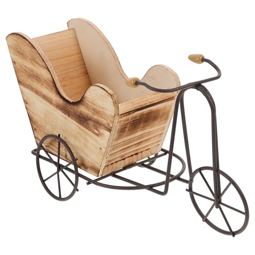 MAGICLULU Support pour Plantes en Fer Forgé Vintage de Vélo Tricycle, Jardinière Décorative en Métal pour Intérieur et Extérieur, Porte-fleurs Original...
