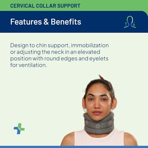 Image of Cervical Collar Soft with Support | Neck and Pain Relief | Post-Surgery, Injury & Arthritis | Soft Comfortable & Durable | Cervical Spine Immobilization |
