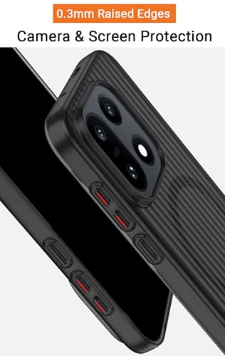 Image of Kapa Wave Magnetic Frosted Grip Back Cover for OnePlus 15 | [MagSafe Compatible] Wireless Charging, Slim, Metal Buttons Matte Finish Back Case (Grey)