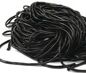 Black Licorice Laces, 2 Pound Bag Licorice Laces