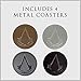 Paladone Assassin's Creed Metal Coasters, Set of 4 with Cork Backing