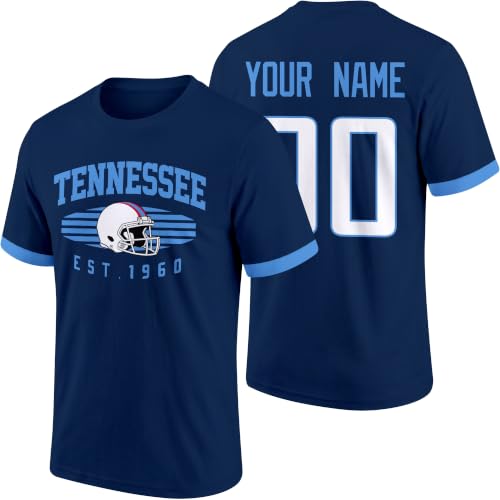Image of T-Shirt Custom Name and Number Personalized Gifts | Crewneck Short Sleeves T-Shirt for Men S-4XL