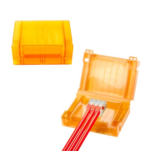 Waterproof Gel Boxes with PCT-413 Insulated Gel-Filled Waterproof Box for Lever Wire Connectors Compatible with Various Compact Quick Splice Connectors CNP-103 CE