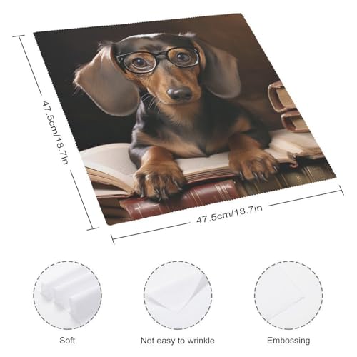 Servilletas de Tela Cuadradas Blanca Pack x4 18.7 in miniatura 2