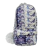Estojo Escolar Daterra Mini Mochila Com Alca Carla Azul