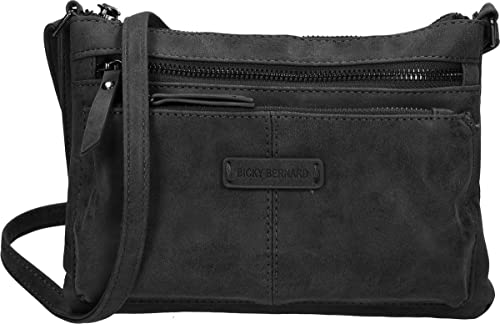 Sac à bandoulière BB66662 de Bicky Bernard, maroquinerie noire