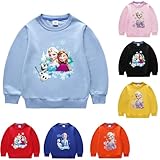 [MDNNUUNHH] アナ雪の女王 キッズ Tシャツ ワンピース 子供服 女の子 长袖 春秋服 綿 薄手 柔らかい トップス 誕生日 プレゼント日常用 衣装(J3#,110CM)