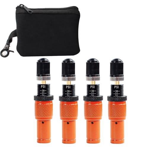 Drphiru Deflator de pneu 10-30 PSI kit de válvula de deflator automático de pneu ferramentas de ar para baixo acessórios off-road para Jeep carro, caminhão, motocicleta e pneus ATV (conjunto de 4)
