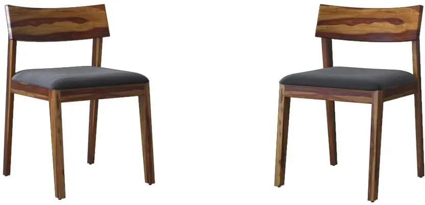 Image of RECTART Solid Wood Dining Table Set with Chairs for Living Room Home | Wooden Dining Room Sets Furniture for Hotels and Restaurants | (Natural Finish, 4 Seater-B)