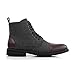 Polar Fox Brooke MPX806061 Woolen and Synthetic Leather Lace-up Fashion Dress Boots with Zipper Closure, Merlot & Wool, Size 13