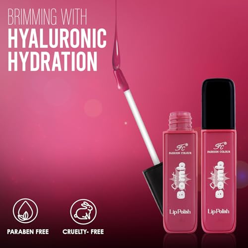 Image of Fashion Colour Sweet Bomb Lip Polish | Lip Gloss For Women | Upto 16 Hours | Matte Finish With Quick Dry Feature Gives you Vibrant Look | For Office / Party Girlies | Available in 19 Shades Choose Your's | (Lavender,4ml)
