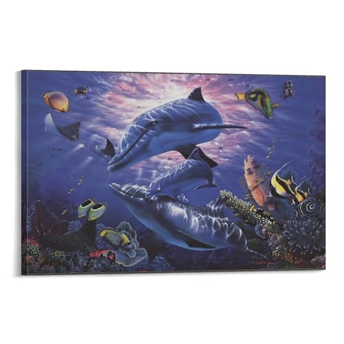 Impression sur toile A Perfect World pour raviver un mur blanc triste avec style 20x30 cm