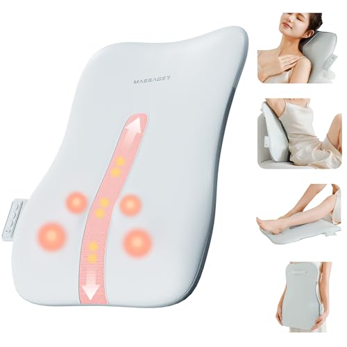 ZQQO Shiatsu Back Massager with Heat as Gifts for Women & Men - Neck Waist Calf & Leg Massager with 42CM Roller Track Wider Coverage Massage Gun or Massage Ball Perfect for Travel or Back Support