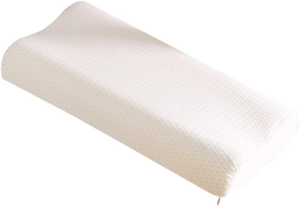 Memory Foam Neck Support Pillow for Women Men Ergonomic Shaped Pillow Relieves Neck Fatigue Comfortable Relaxation for Long Hours Rest Breathable Slow Rebound Material Safe for All