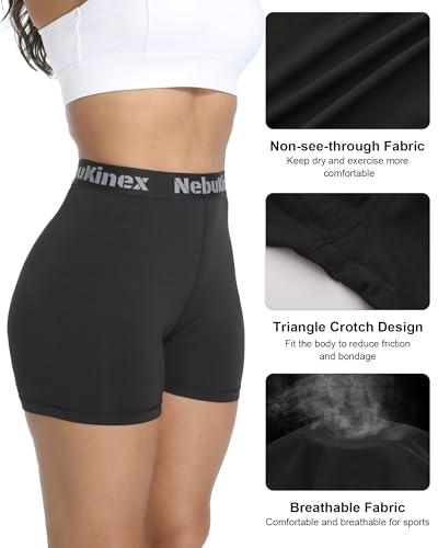 3 Pack Womens Volleyball Shorts 3" Workout Spandex Compression Shorts for Running Gym Yoga3