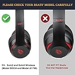 Professional-Ear-Pads-Cushions-Replacement-Earpads-Compatible-with-Beats-Solo2-Solo3-Wireless-On-Ear-Headphones-with-Soft-Protein-LeatherStrong-Adhesive-Tape