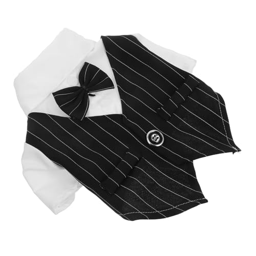 Disfraz formal para perro talla S color negro