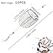 QCdeSoulBLV 10PCS 7.5 Inch Chum Rig Basket Stainless Steel Catfish Bait Holder Rustproof Trap for Crab Lobster Minnow