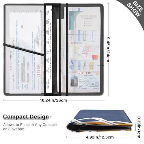 Organizador de Documentos de Cuero Slim miniatura 3