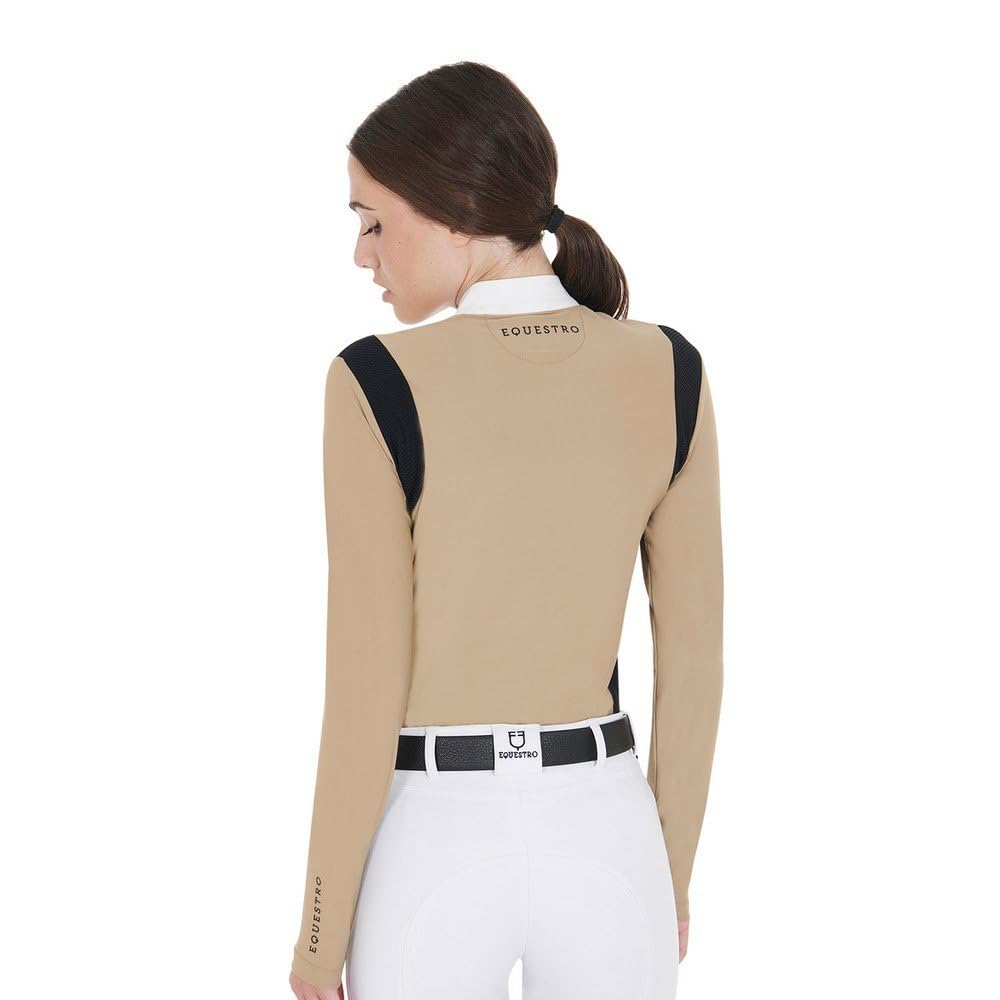 Equestro Maglietta A Maniche Lunghe da Donna Technical Fabric L