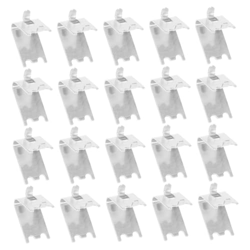 VILLCASE 20 Ganchos De Acero Inoxidable Para Estantes De Congeladores Refrigeradores Refrigeradores Estantes Clips Para Estantes De Congeladores Comerciales Clips Para Estantes De
