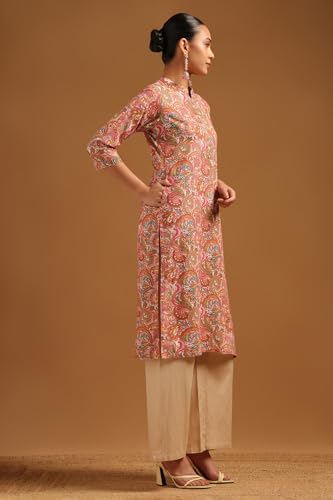 Image of Soch Womens Cotton Flex Botanical Kurta