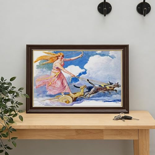 Impression sur toile Freya déesse nordique vintage pour décoration murale de salon 20x30 cm - 7