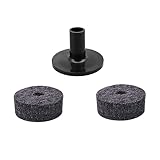 Beckenhülle mit sockel: beckenhülle, um ihr becken für eine hervorragende leistung auf optimaler höhe zu halten, filzscheiben für becken