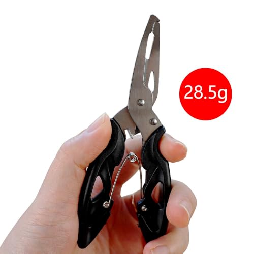 Pinzas de pesca multifuncionales, acero inoxidable, 2 piezas miniatura 3