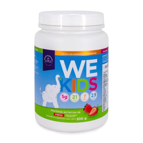 Opiniones y reviews de Productos vegetales favoritos de las personas. 33 WE White Elephant | WEkids, Malteada Nutritiva en Polvo de Sabor Fresa para Niños, Hecha con Ingredientes Orgánicos, Adicionada con Omega 3 de Linaza, Proteína Vegetal,...
