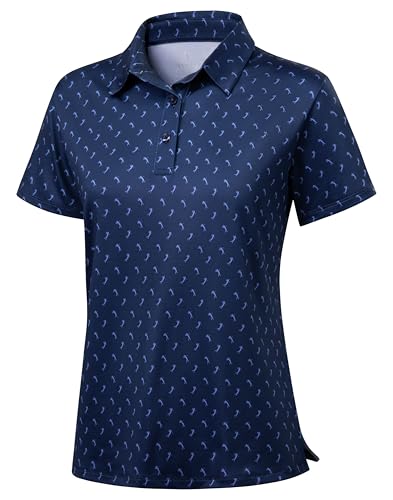 SANTINY Printed Golf Polo