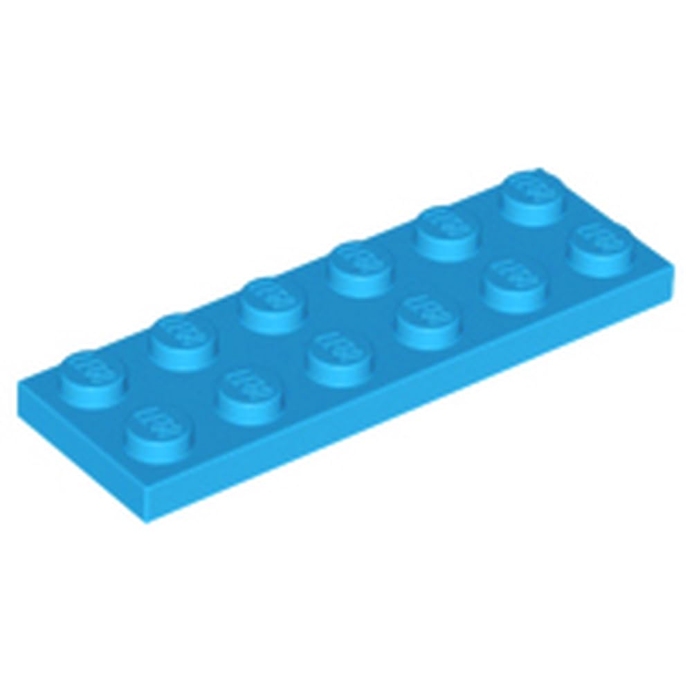 LEGO Plate 2 x 6 Part 3795, Part 3795, Choose Your Colour (Dark Azure, 10, Bricks) โ image 1