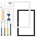 Price comparison product image LADYSON Screen Replacement For Samsung Galaxy Tab A7 10.4 2020 T500 T505 Front Outer Glass Sensor Panel Lens Kits with Free Repair Tools (Not LCD and Touch Screen Digitizer) (White)