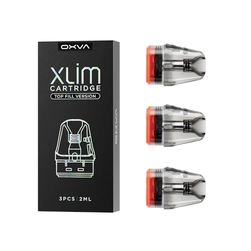 Oxva Xlim Cartridge Pod V3 Top Fill [0.4ohm] Coil [Pack of 3] 2ml Capacity (No Nicotine) TBD, Compatible with Oxva Xlim Pro Device