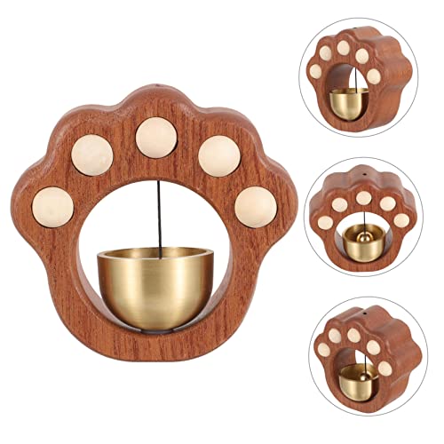 Cloche ouverture de porte bois et sonnette décorative pour la maison