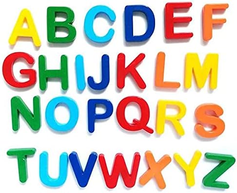 Oblivion Magnetic Alphabets for Kids – A to Z ABCD Fridge Magnets, Educational Alphabet Learning Toys, Multicolor Capital Letters Block Set for Toddlers, Spelling Activity Toy (Pack of 1)